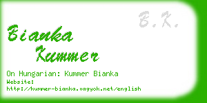 bianka kummer business card